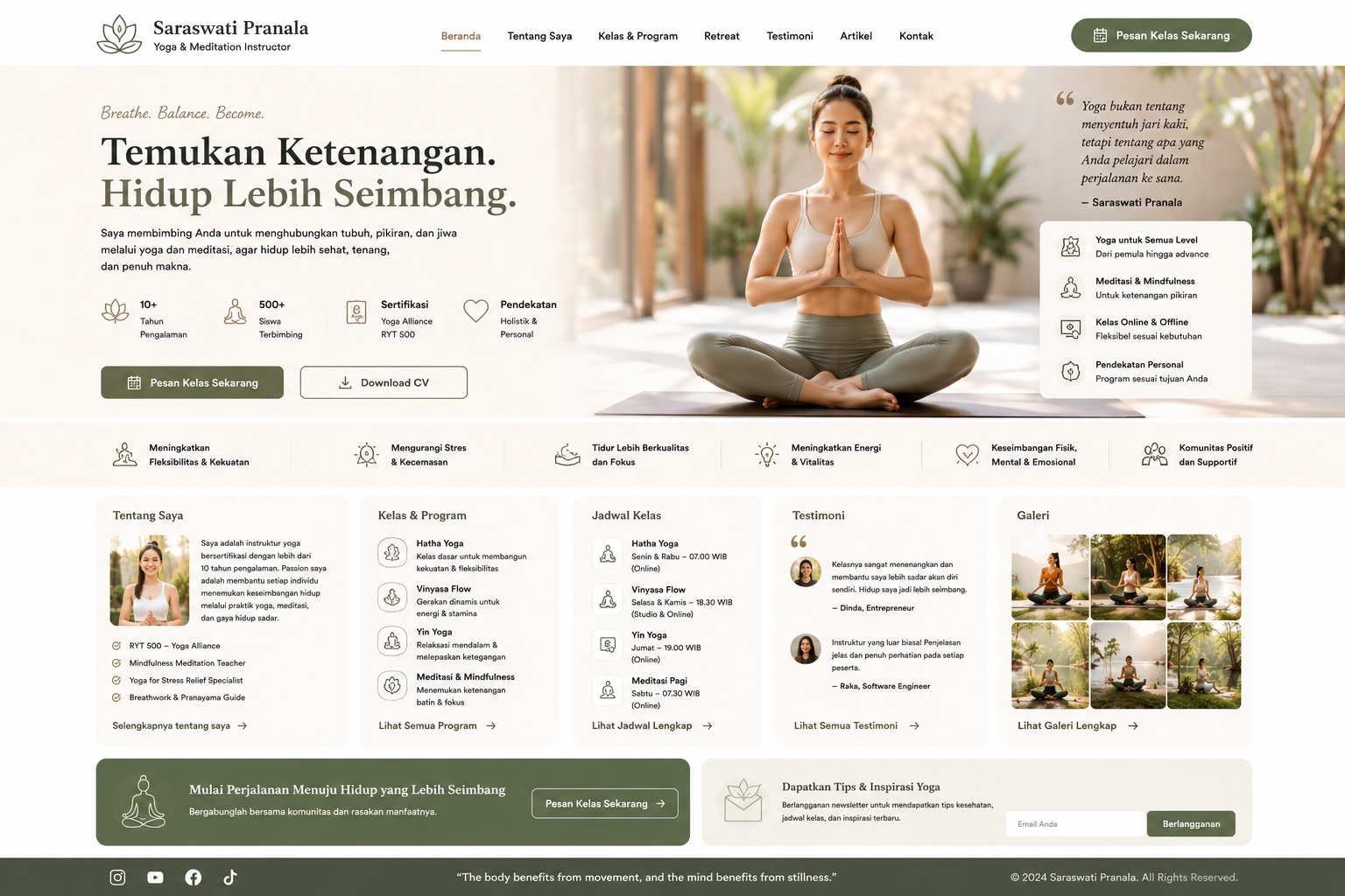 Instruktur Yoga